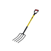 Hectarul - Furca din otel cu 4 dinti, maner tip D si coada din fibra de sticla